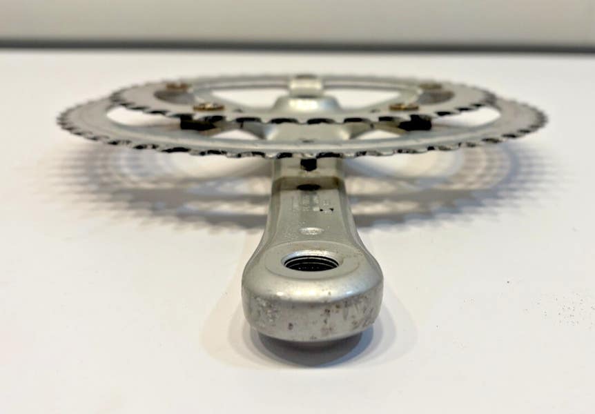 Vintage Shimano 105 FC-1055 165mm 53/42 Silver Aluminum Road