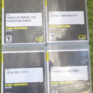 PS3 Play Station 3 Games * ALL 4 * Prince of Persia Batman Resistance Devil May.