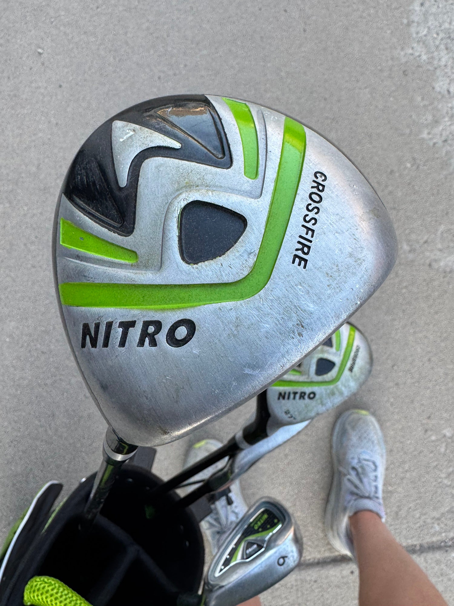 NITRO CROSSFIRE JUNIOR クラブセット Nitro Golf Junior Crossfire 8 Piece Complete Set with Bag
