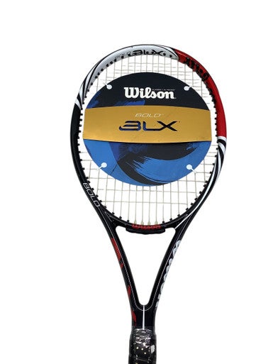 Used Wilson BLX Adult Tennis Racquet Black 4 1/2