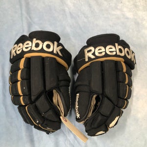 Black Senior Reebok 4-Roll pro Gloves 13" (Used)