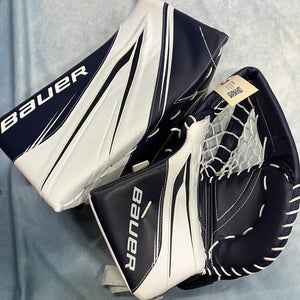 Navy Blue Int. Bauer Vapor X5 Pro Glove and Blocker Set Regular (New)