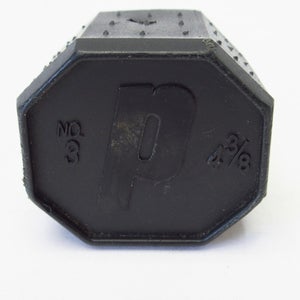 PRINCE BLACK STYLE TENNIS RACQUET BUTTCAP. SIZE #3 (4 3/8) + STAPLES