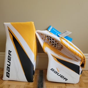NEW! Glove & Blocker Bauer Vapor Hyperlite 2 Regular Pro Stock (New)