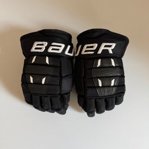 Used Black Bauer Nexus Pro Series Gloves Size 13"