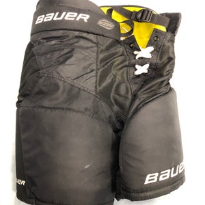 Black Youth Large Bauer Supreme Ultrasonic Hockey Pants (Used)
