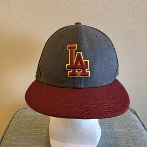 Los Angeles Dodgers USC Colors New Era 59fifty 7 1/8 MLB