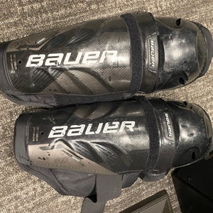 Senior Bauer Pro Series 15" Shin Pads Pro Stock (Used)