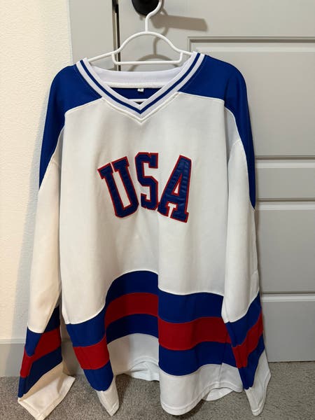 Maillot Vintage CCM Équipe USA Hockey Homme - Blanc Taille S