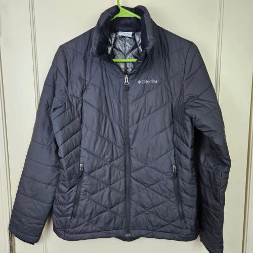 Columbia Omni Heat Jacket Womens Size: M Black Quilted Puffer Insulated