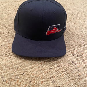 Navy Blue Nike USA Hockey National Team-Issued Snapback Hat
