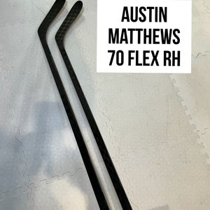 Senior(2x)Right Matthews 70 Flex ProBlackStock™ Unbranded Pro Stock Hockey Sticks