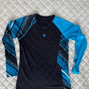 Blue Large Kids Unisex Spyder Compression (Used)