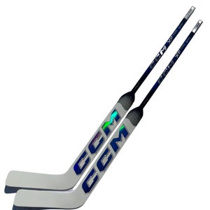 New 2 pack 26" CCM XF Pro Goalie Stick (Pro Stock) - White/Blue - Full Right