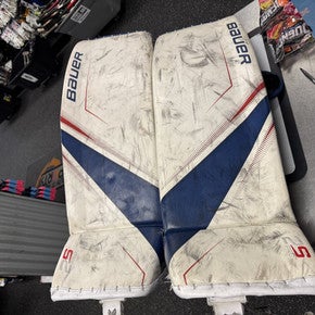 Bauer (Used) White Senior 37" Goalie Leg Pads