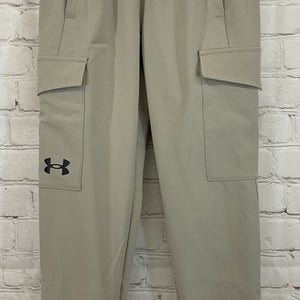 Under Armour 1377360 Boy's Pennant Woven Cargo Pants Khaki YXS Extra Small