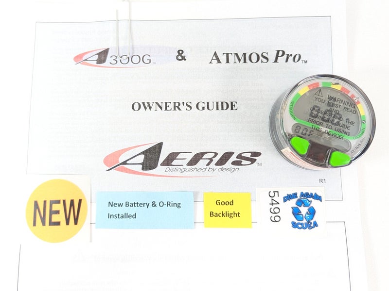 NEW Aeris Atmos Pro Air & Nitrox Puck Module Scuba Dive Computer #5499 ...