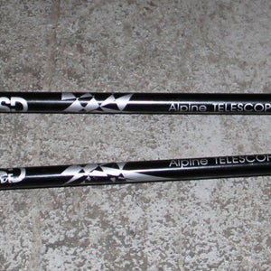 used Kids Ski poles Telescopic adjustable Collapsible kids downhill  alpine 32- 42" bk