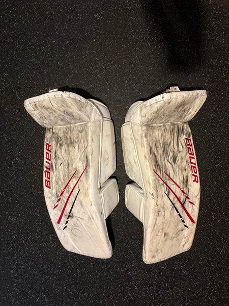Large  Pro Custom 2022 Bauer Ultrasonic Goalie Leg Pads And Blocker Pro Stock (Used)