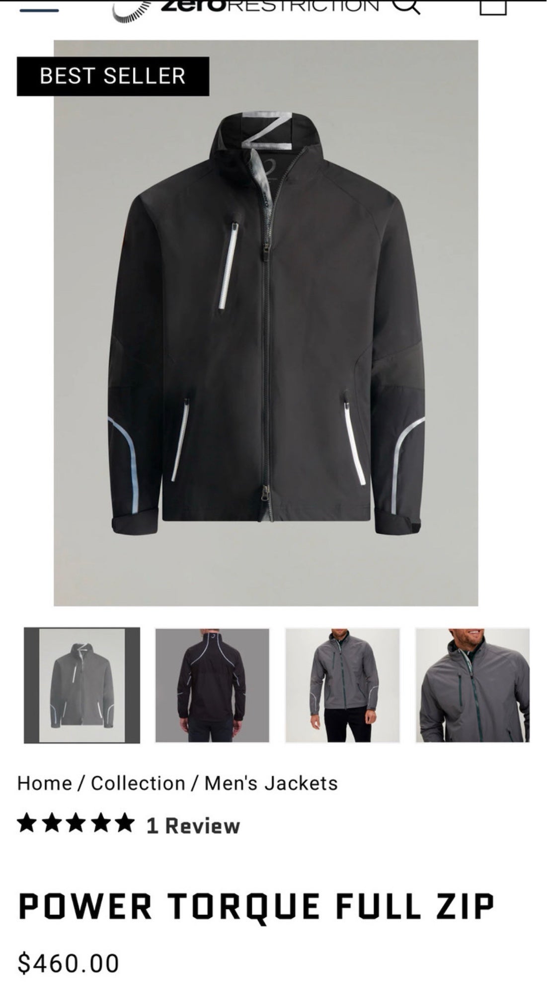 Zero Restrictions X Taylormade Power Torque Full Zip