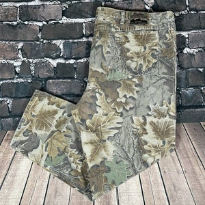Vintage Wrangler Rugged Wear Jeans Mens 44x28 Advantage Leaf Camo Hunting Pants