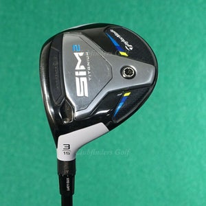 LH TaylorMade SIM 2 Titanium 15 3 Wood HZRDUS Smoke RDX Graphite Stiff w/ HC