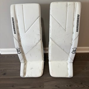 Used 28" Warrior Ritual g6 E+ Goalie Leg Pads