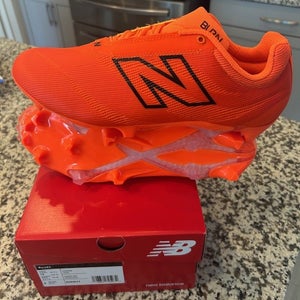 New Balance Lacrosse cleats BurnX4 orange red mens sz 10 New