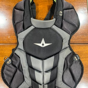 Black/Grey All Star Intermediate Catchers Chest Protector (used)