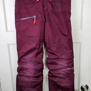 Patagonia SnowShot H2NO Ski Snowboard Pants Youth Junior Size XL (14) Burgundy