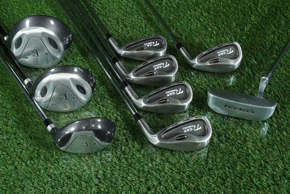 COUGAR TI CAT POWER SOLE 9 CLUB MENS GOLF SET 6-PW,1W,3W,4