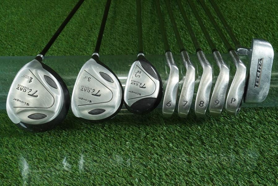 COUGAR TI CAT POWER SOLE 9 CLUB MENS GOLF SET 6-PW,1W,3W,4