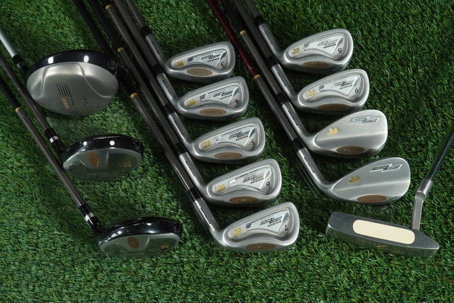 GOLDEN BEAR TRANZITION MENS GOLF SET, TF TI-350 DRIVER,3W,5W,3-PW