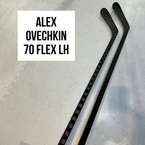 Senior(2x)Left Ovechkin 70 Flex PROBLACKSTOCK Toe Pattern Unbranded Pro Stock Hockey Sticks