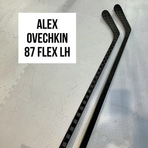 Senior(2x)Left Ovechkin 87 Flex PROBLACKSTOCK Toe Pattern Unbranded Pro Stock Hockey Sticks