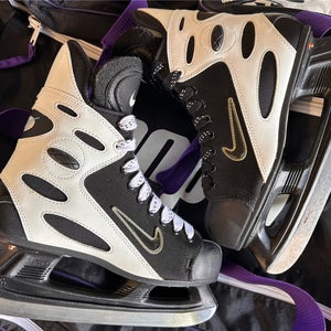 Like New Nike Zoom Air 90's Ice Hockey Skates ICM Comp Holder Size US 9 272mm