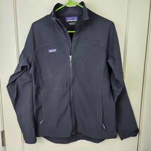 Patagonia Adze Jacket Hooded Full Zip Softshell Womens Size: M Black