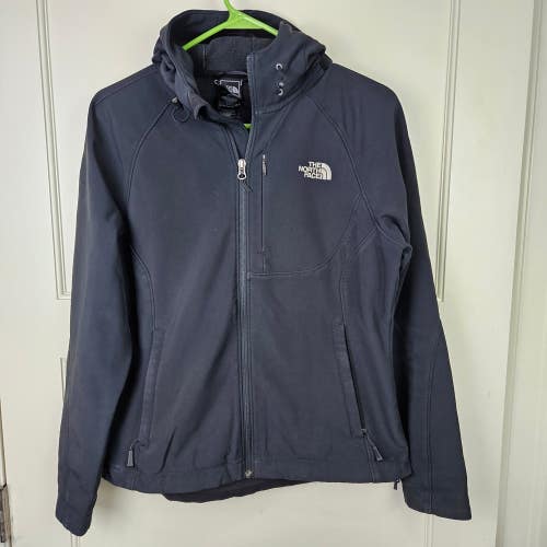 The North Face Apex Full Zip Hooded Softshell Jacket Womens Size: M Black
