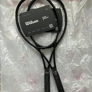 2x NEW Wilson Pro Staff 97 v14 - Noir (All-Black Edition) - 4 3/8