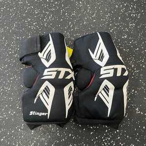 Used STX STINGER Lacrosse Arm Pads/Guards Black MD 11849-S000028441