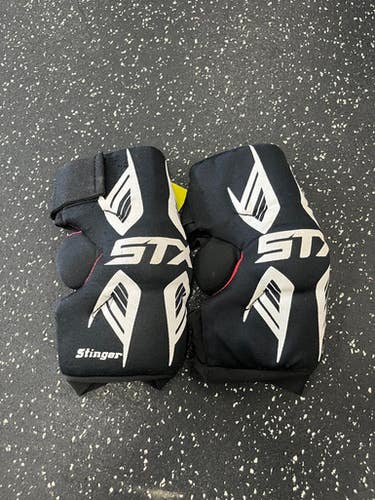 Used STX STINGER Lacrosse Arm Pads/Guards Black MD 11849-S000028441
