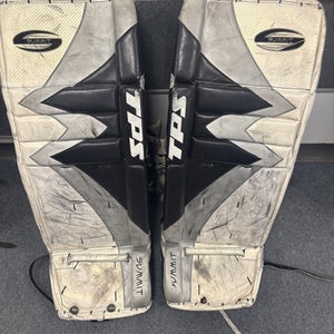 Senior Size 34 Inch + 1 Inch TPS SUMMIT ICE HOCKEY GOALIE LEG PADS.
