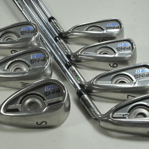 Ping G Series 5-W,SW Iron Set Regular Flex Green Dot RH AWT 2.0 Steel #196575