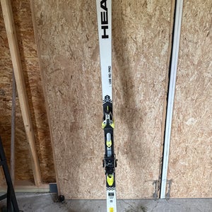 FIS HEAD 191 cm Racing World Cup Rebels i.GS RD Skis With Bindings Max Din 16 (Used)