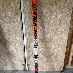 FIS Volkl 188 cm Racing Racetiger GS Skis With Bindings Max Din 12 (Used)