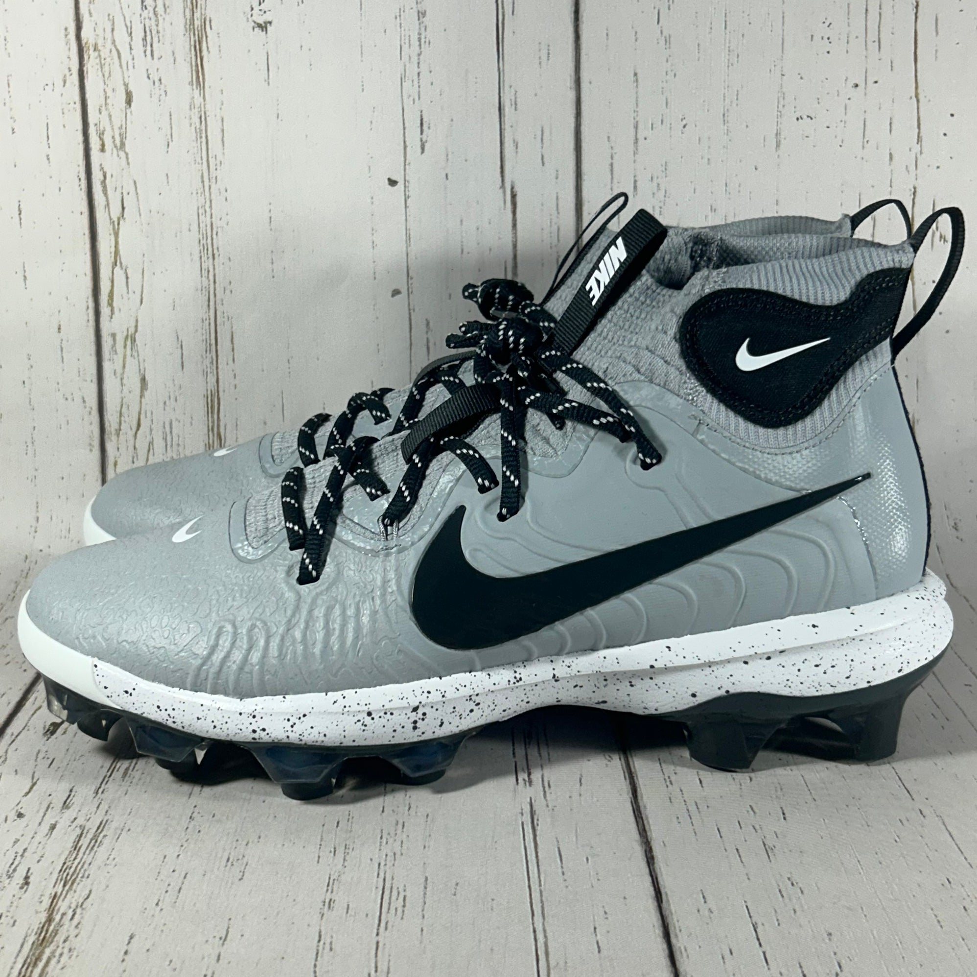 Nike Alpha Huarache NXT MCS Wolf Grey Baseball Cleats Size  display picture 3