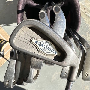 Used Callaway Right Handed Steel Shaft Big Bertha Iron Set