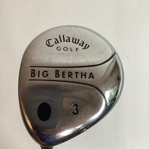 Callaway Big Bertha Lefthanded LH Fairway 3 Wood With Regular Graphite Shaft