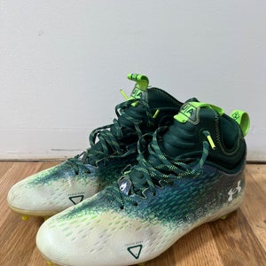 Men's  Size M 12.0 (W 13.0) Under Armour High Top Spotlight MC Molded Cleats (Used)