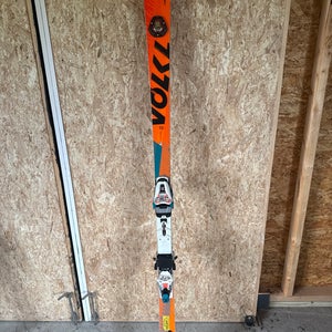 Volkl 183 cm Racing Racetiger GS Skis With Bindings Max Din 16 (Used)
